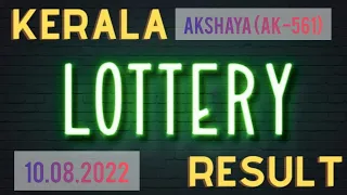 Kerala Lottery Result Today Akshaya (AK-561) live 10.08.2022