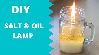 DIY SALT AND OIL LAMP |  WAXLESS CANDLE | DIY Candle Using Rock Salt and Oil | Emergency Lamp