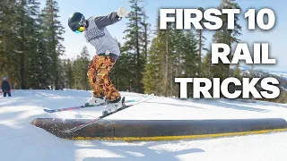 The 10 First Rail Tricks To Learn On Skis