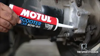 HOW & WHEN TO DO GEAR OIL CHANGE IN SCOOTER ENGINE & TRANSMISSION OIL CHANGE HONDA ACTIVA MOTUL