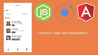 Nodejs, Ionic Angular and MongoDB Full Stack App Frontend Register and Login   Part 2