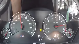 Bmw M3 ZCP  F80 10-110mph  stage 1 BM3 Test Pull