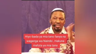 PASTOR NG'ANG'A fires back at a congregant who gave him ksh. 500/ HIO  MIA TANO YAKO PELEKEA WAGANGA