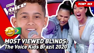 TOP 10 | MOST VIEWED Blind Auditions of 2020: Brazil 🇧🇷 | The Voice Kids