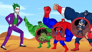 Rescue HULK Family & SPIDERMAN,Captain vs Joker Return Dead Secret : Who Is The King Of Super Heroes