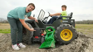 Crushing Tractors with Kids Monster Truck | Tractors for kids