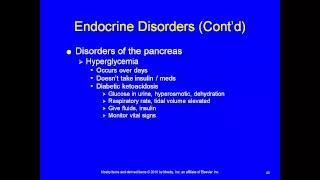 Endocrinology for the paramedic