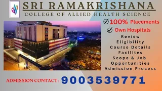 Sri Ramakrishna College of Allied Health Science Coimbatore|Review|Course Details| Job Opportunities