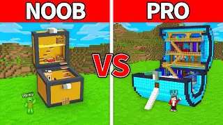 JJ vs Mikey Modern CHEST House Build Battle - Maizen Parody Video in Minecraft