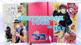 обзор на скетчбук #18 ч.1 || зима 2022 - весна 2023 || sketchbook tour