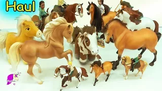 Giant Haul Spirit Riding Free Breyer Horses - Traditional , Brushable + Action Figure Riders