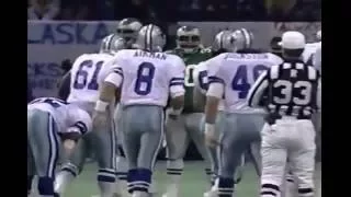 Dallas opening Drive Vs  Eagles MNF December 6, 1993