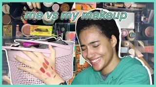 Decluttering my *ENTIRE MAKEUP COLLECTION* - making space for new stuff lol | VLOGMAS 2021