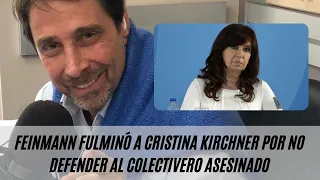 Eduardo Feinmann fulminó a Cristina Kirchner por el caso del chofer asesinado: "Ni una mísera frase"