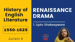 Renaissance Drama Part 1 | Upto Shakespeare | 1550-1625 | Lecture 6