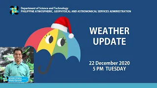 Public Weather Forecast at 4:00 PM December 22, 2020