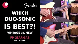 DOES A VINTAGE FENDER HOLD UP AGAINST A MODERN ONE? 1963 Duo-Sonic vs Player Series - FP Gear Gab