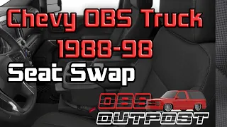 Swap 2014-20 GM Truck/SUV Seats to 1988-99 C/K 1500 OBS Chevy Tahoe GMC Sierra & Yukon GMT400