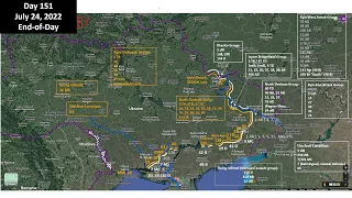 Ukraine: military situation update with maps, July 24, 2022