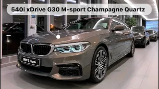 🇩🇪 BMW 540i xDrive G30 M-sport Champagne Quartz Individual