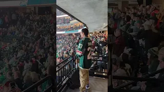 Gillette patient calls Minnesota Wild's "Let's Play Hockey" #shorts