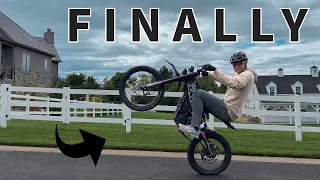 We Taught Lance How To Wheelie An E-Bike