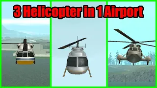GTA San Andreas 3 Helicopter Locations in 1 Airport