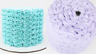 5 Different Cake ideas for beginners with Whipped Cream | Cake Decorating Compilation