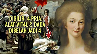 TRAGIS❗'DIGILIR' 4 PRIA, ALAT VIT4L & DADA DIBELAH JADI 4, EKSEKUSI BRUTAL PRINCESS LAMBALLE FRANCE