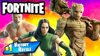 Guardians of the Galaxy Pack! Fortnite Ranked Duos #1 Victory Royale!