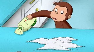 George Cleans Up! | Curious George | Cartoons for Kids | WildBrain Kids