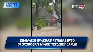 [FULL] Aksi Heroik Penyelamatan Petugas BPBD Grobogan Nyaris Terseret Banjir
