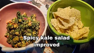 My version  Tassilli Raw Reality spicy 🌶 kale salad