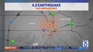 4.2 magnitude earthquake rattles San Bernardino County