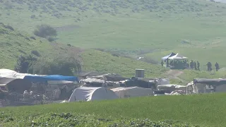 Military trains with live fire near homes and in cultivated fields, al-Farisiyah