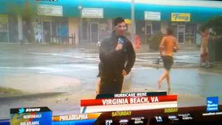 Weather Channel FAIL - Hurrican Irene Public Streaker