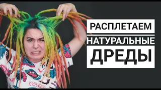 Расплетаем НАТУРАЛЬНЫЕ дреды : Вика Картер