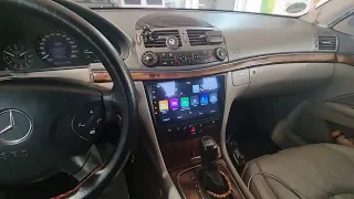 Navigatie Android Mercedes W211 2005 2Gram 32 Carplay Camera Marsarier Preluare Sistem Audio Fibra
