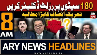 ARY News 8 AM Headlines 21st February 2024 | 𝐏𝐓𝐈 𝐤𝐚 𝐛𝐚𝐫𝐚 𝐦𝐮𝐭𝐚𝐥𝐛𝐚