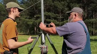 HOW TO EASILY RAISE AN ANTENNA TO 50+FT