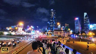 Ho Chi Minh City Nightlife has My Heart | Best Panorama View from Bus | Vietnam Travel 2023