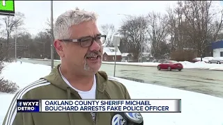 WATCH: Oakland County Sheriff Michael Bouchard pulls over man impersonating police officer