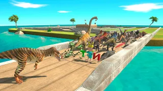 All Units Escape from Megalosaurus - Animal Revolt Battle Simulator