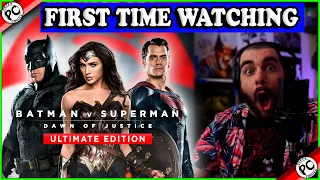 BATMAN V SUPERMAN!! ULTIMATE EDITION MOVIE REACTION!! FIRST TIME WATCHING