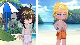 — A day at the beach? | MeMe (NaruSasu/SasuNaru) By: Me