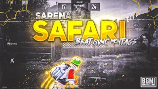 Serena-Safari || Beat Sync Montage || BGMI Gameplay || Road To 1K || Iqoo 9se ||THE AGHORA GAMING ||