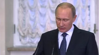 Приём по случаю 250 летия Эрмитажа  Владимир Путин