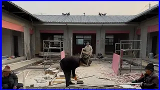 the whole process of building a new million dollar chinese style house