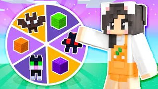 💜Wheel Spin Decides My Minecraft HALLOWEEN House!