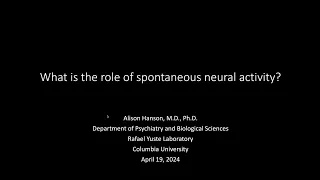 A conversation with Alison Hanson on cognitive science and her trajectory in neurobiology.